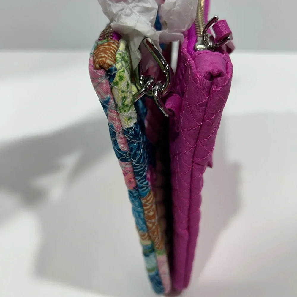 Vera Bradley Bright Pink “Superbloom” Crossbody Multiple use Two-piece NEW RFID